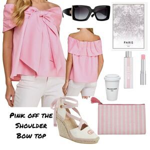 Pink Off The Shoulder Top